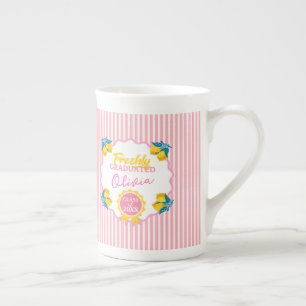 Watercolor Lemon Freshly Graduated Party Class 26  Bone China Mug