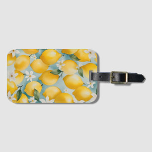 Watercolor Lemon/fruit Luggage Tag