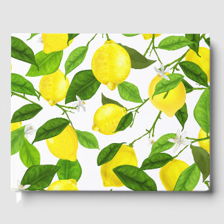 Watercolor Lemon Guest Book