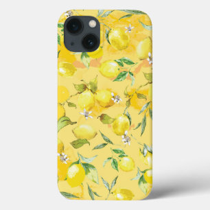 Watercolor lemon IV iPhone 13 Case