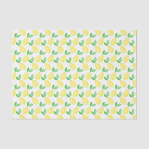Watercolor Lemon Pattern Tissue Paper