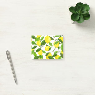 Watercolor Lemon Post-it Notes