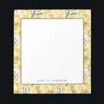 Watercolor Lemon Slices Pattern Personalized Notepad<br><div class="desc">Customizable lemon notepad. It features watercolor lemon slices pattern. Personalize by adding names and other details This lemon pattern notepad is perfect as a gift.</div>