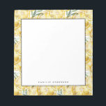 Watercolor Lemon Slices Pattern Personalized Notepad<br><div class="desc">Customizable lemon notepad. It features watercolor lemon slices pattern. Personalize by adding names and other details This lemon pattern notepad is perfect as a gift.</div>
