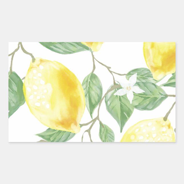 Watercolor Lemon Sticker (Front)