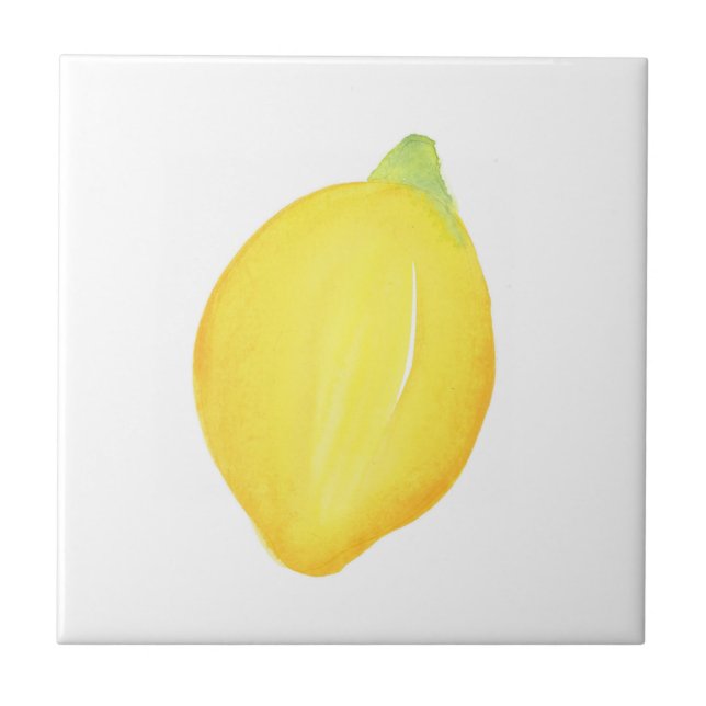 Watercolor Lemon Tile (Front)