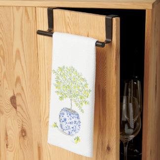 Watercolor Lemon Tree Kitchen Towel