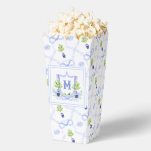 Watercolor Lemon Tree Monogram Crest Favor Box