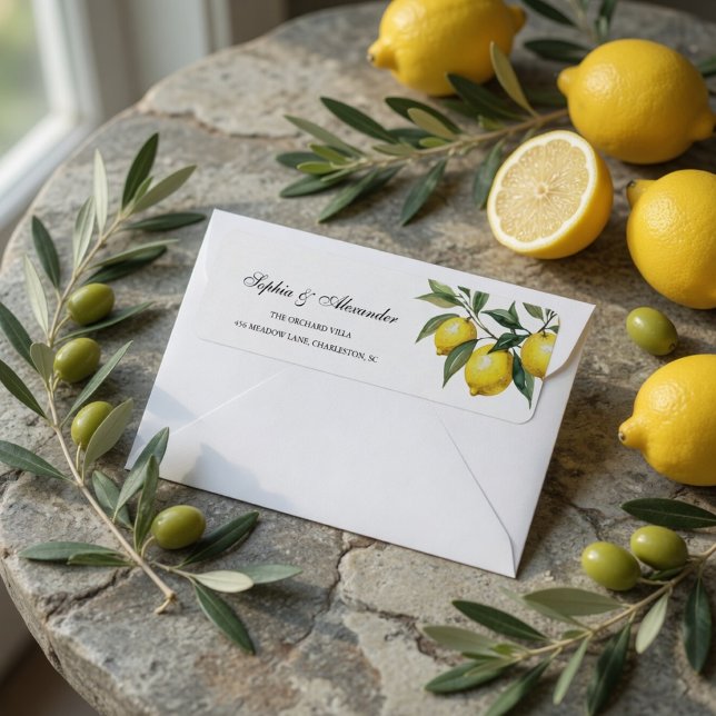 Watercolor Lemon Wedding Mediterranean (Creator Uploaded)