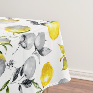 Watercolor lemons 14 tablecloth