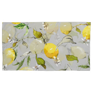 Watercolor lemons 18 pillowcase