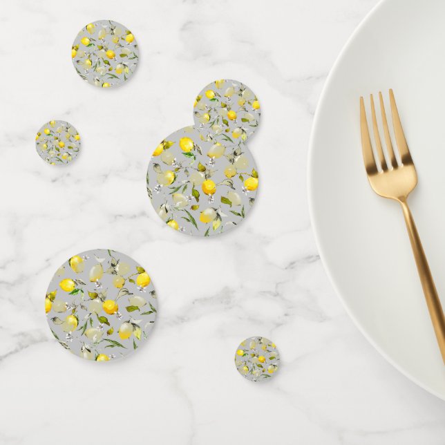 Watercolor lemons 19 confetti (Group)