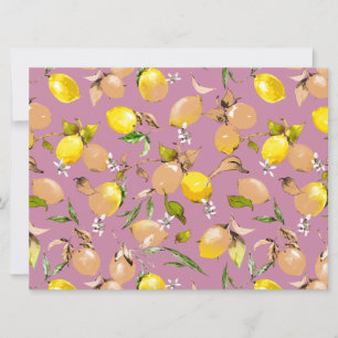 Watercolor lemons 25 announcement