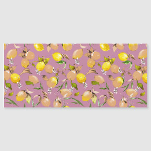 Watercolor lemons 25 magnetic invitation