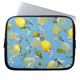 Watercolor lemons 26 laptop sleeve