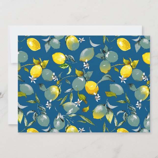Watercolor lemons 29 announcement (Front)