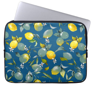 Watercolor lemons 29 laptop sleeve