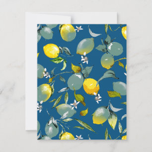 Watercolor lemons 29 save the date