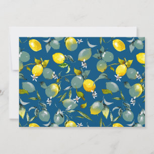 Watercolor lemons 29 save the date