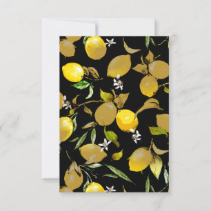Watercolor lemons 30 save the date