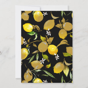 Watercolor lemons 30 save the date