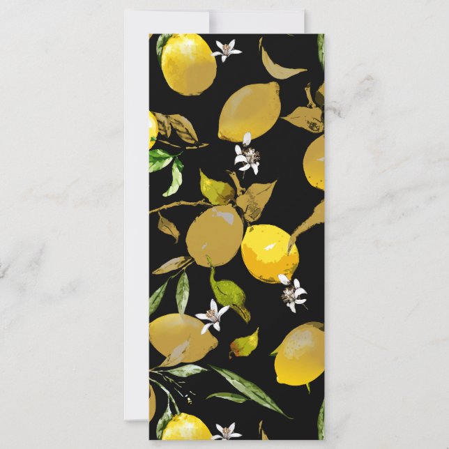 Watercolor lemons 30 save the date (Front)