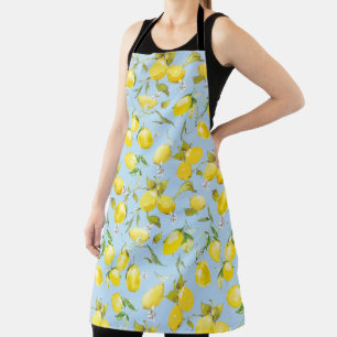 Watercolor lemons 4 apron