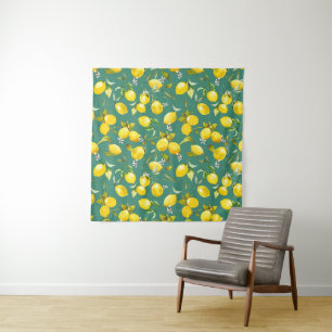 Watercolor lemons 6 tapestry