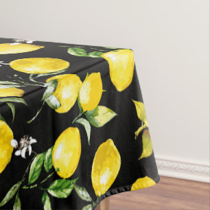 Watercolor lemons 7 tablecloth