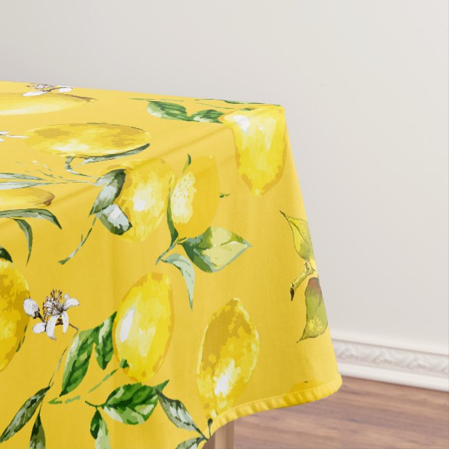 Watercolor lemons 8 tablecloth (In Situ)