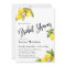 Watercolor Lemons Bridal Shower Typography