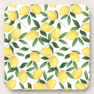 WATERCOLOR LEMONS COASTER