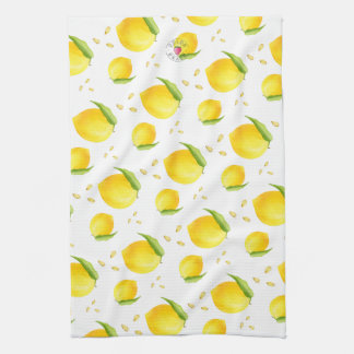Watercolor Lemons Kitchen Towel