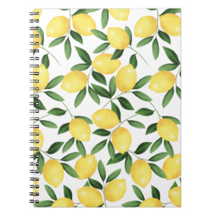 WATERCOLOR LEMONS NOTEBOOK