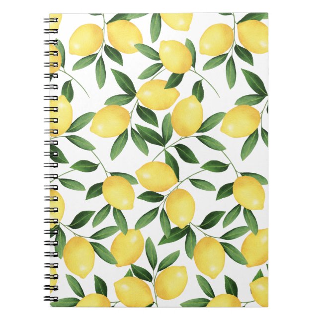 WATERCOLOR LEMONS NOTEBOOK (Front)