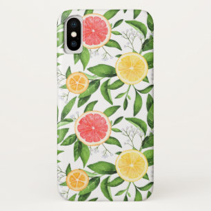 Watercolor Lemons, Oranges and Grapefruits Pattern Case-Mate iPhone Case