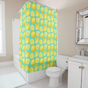 Watercolor lemons pattern