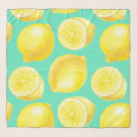 Watercolor lemons pattern scarf<br><div class="desc">Lemons painted in watercolor on paper then pattern made in Photoshop.</div>