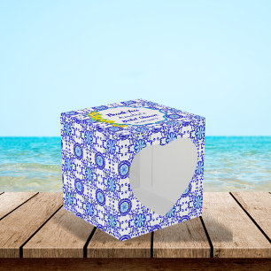 Watercolor Lemons Positano Amalfi Tile Bridal  Favor Box