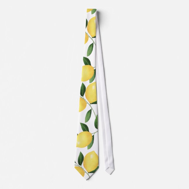 WATERCOLOR LEMONS TIE (Front)