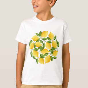 Watercolor lemons wreath T-Shirt