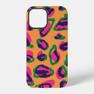 Watercolor leopard animal print illustration patte iPhone 12 case