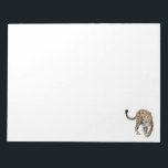 watercolor leopard jungle cat painted animal green notepad<br><div class="desc">Watercolor painting of a leopard...  my spirit animal!</div>