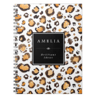 Watercolor Leopard Spots | Custom Name
