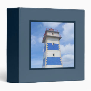 Watercolor lighthouse binder