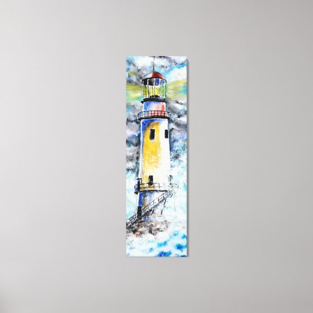 Watercolor - Lighthouse Canvas Print (Front)