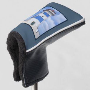 Watercolor lighthouse golf head cover