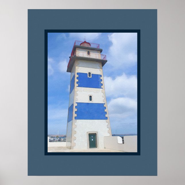 Watercolor lighthouse poster (Front)