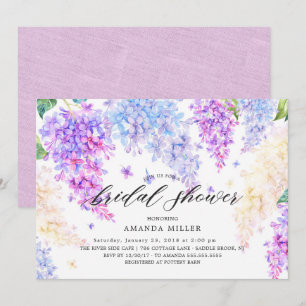 Watercolor Lilac Bridal Shower Invitation
