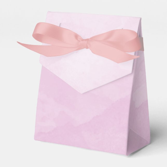 Watercolor Lilac Favor Box (Front Side)